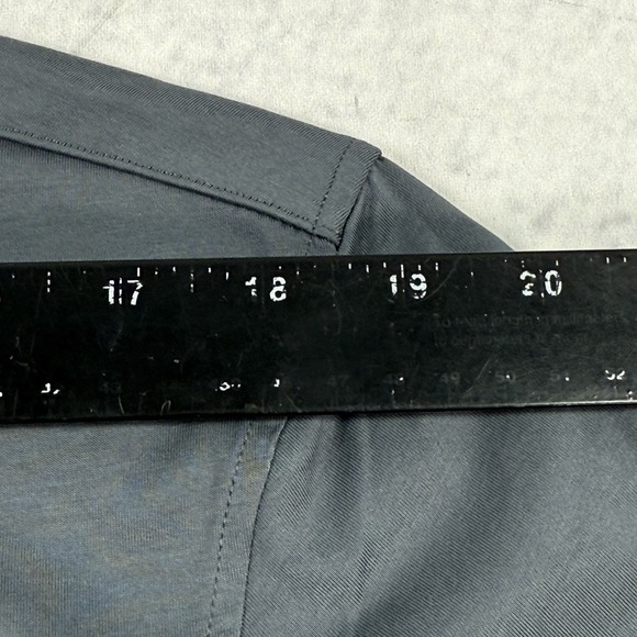 Hickey Freeman Button Up Shirt M Artic Sea Short Sleeve Classic Fit QN9H4ACSF5‎ - Picture 7 of 15